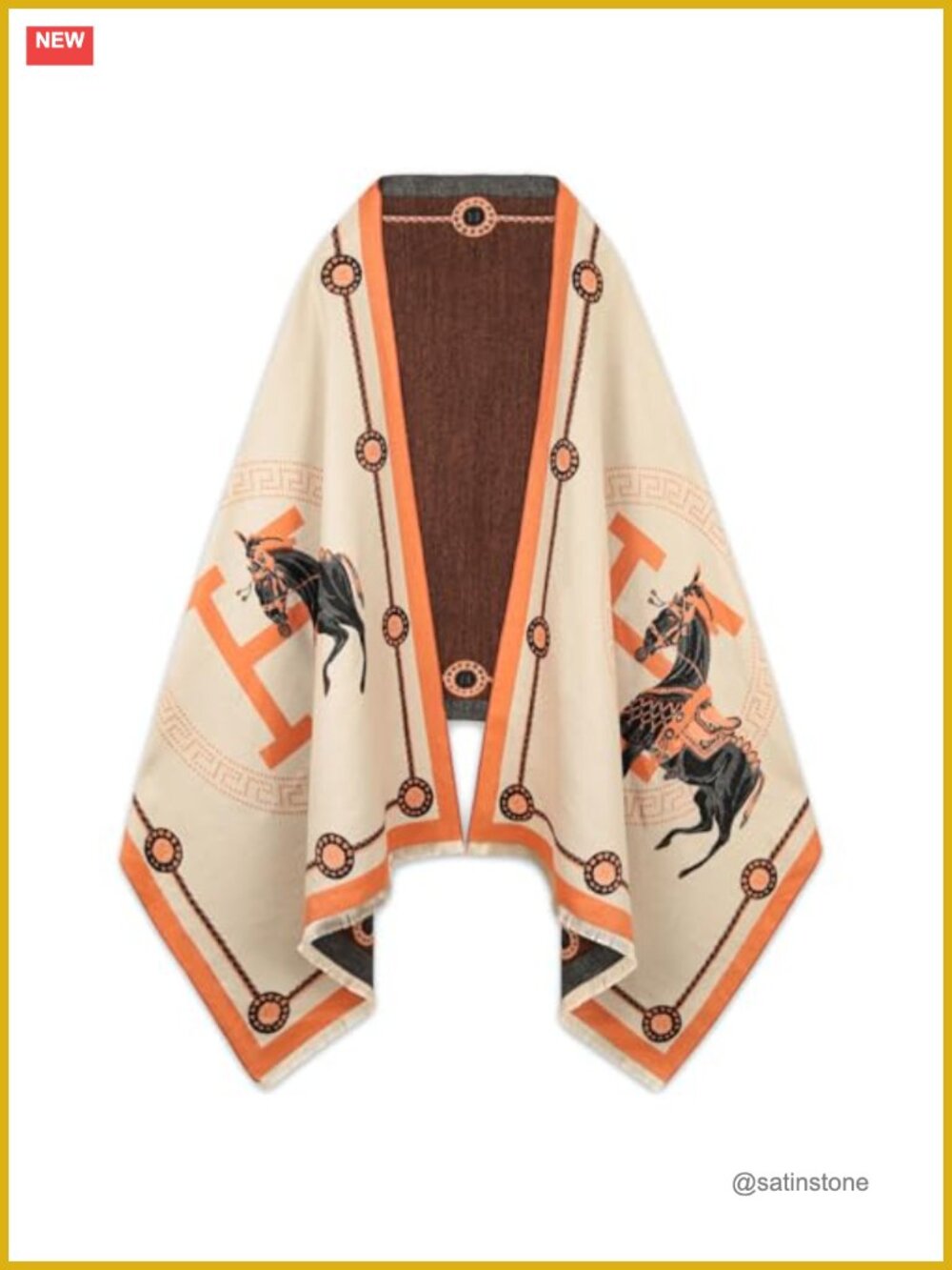 Pashmina Shawl Wrap Cashmere Scarf Blanket Poncho Cape Double-Sided Evening